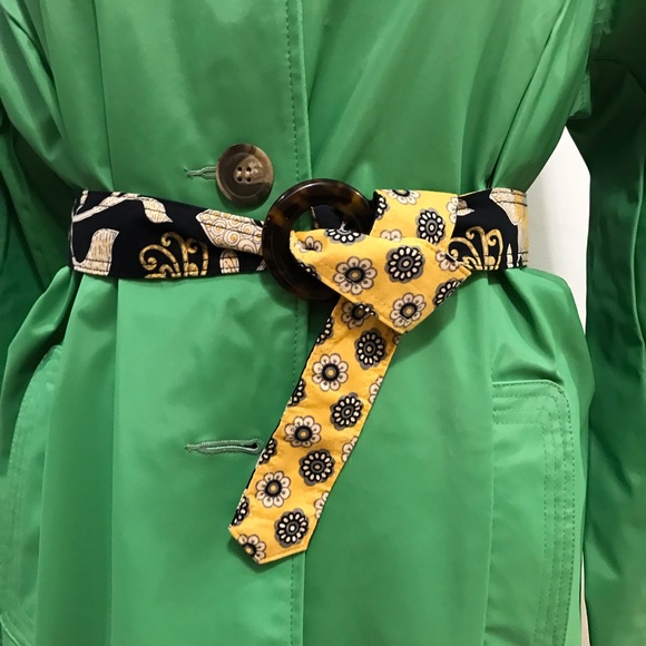 PRIVATELY SOLD!!! Vera Bradley multicolor fabric double face round buckle belt. - Picture 9 of 9